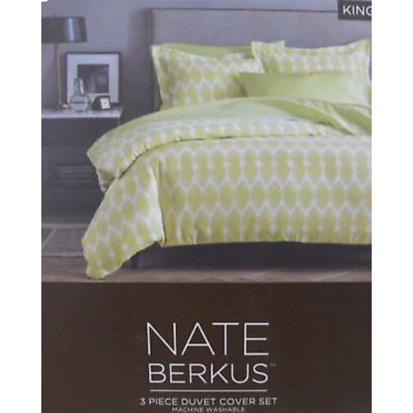 Nate Berkus Other - Nate Berkus 3 Pc Duvet Cover &SHAMS Set King Size